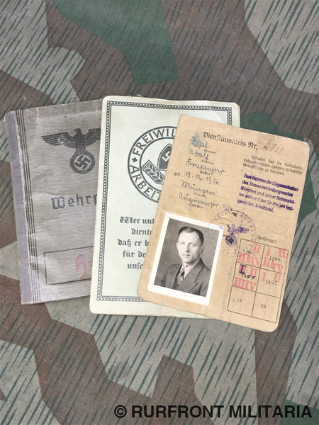 Wehrpass Set Wolf Zöpf Kraftfahrer. Wehrpass Set Wolf Zöpf Kraftfahrer.
