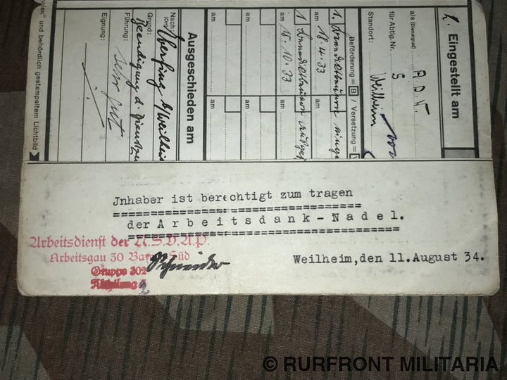 Wehrpass Set Wolf Zöpf Kraftfahrer.