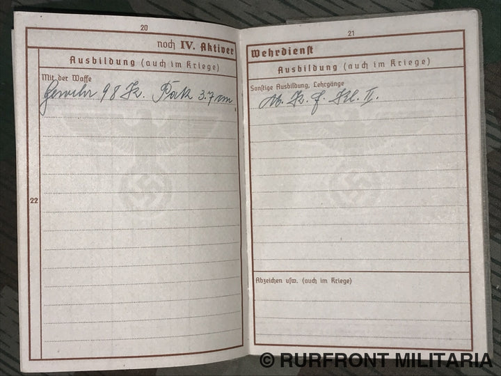 Wehrpass Set Wolf Zöpf Kraftfahrer.