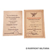2 Bund Deutscher Mädel certificates