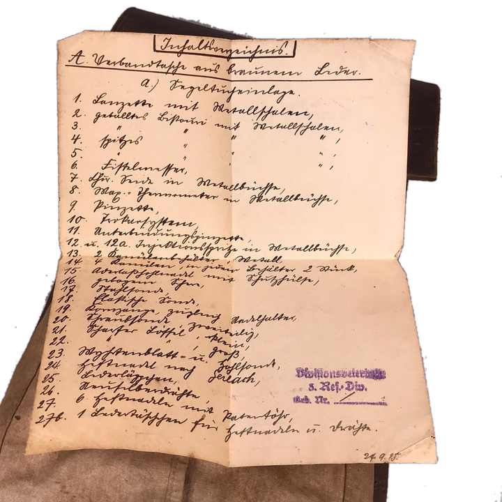 Duits wo1 medisch feldbesteck hauptner