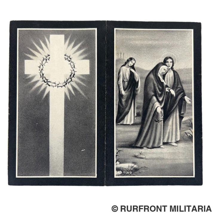Bidprent 2 broers Ludwig & Willi Schötz Leningrad/Ostfront