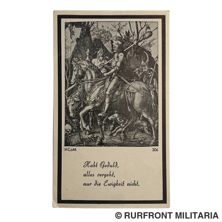 BIDPRENT GEFREITER HANS KIERMEIER (RAINFURT) PANZER-PIONIER K.I.A. OSTFRONT 1944