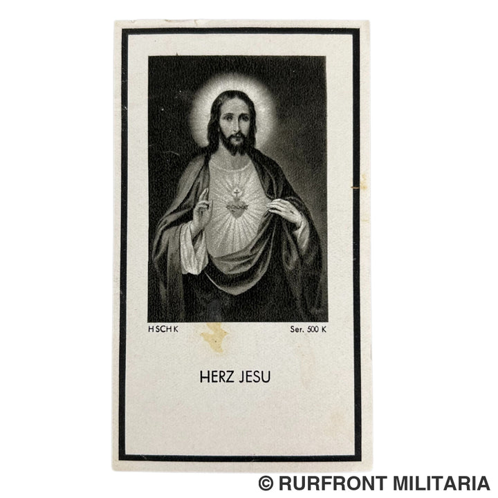 Bidprent oberleutnant Max Weingärtner Ek1/2 Wound badge gold