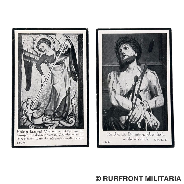 Bidprent set grenadier Franz Bierl Ostfront 1943
