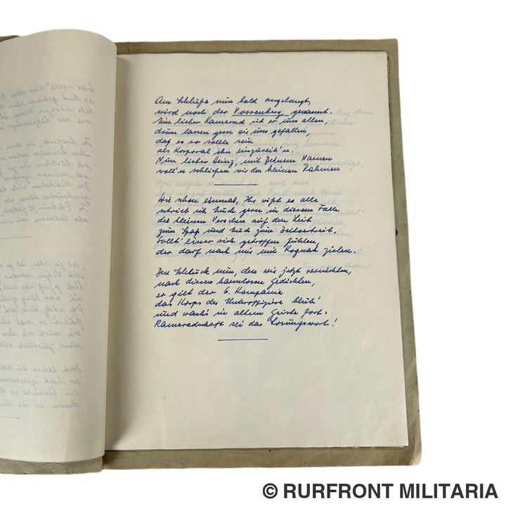 Bierzeitung kameradschaftsabend des Uffz-Korps des 6./569 Saint Chamas/Rivesaltes France 1943.