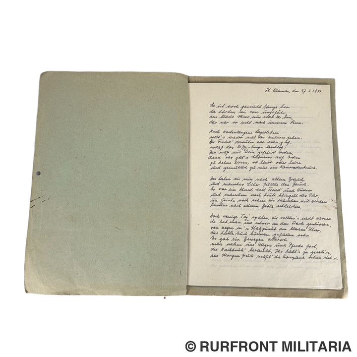 Bierzeitung kameradschaftsabend des Uffz-Korps des 6./569 Saint Chamas/Rivesaltes France 1943.