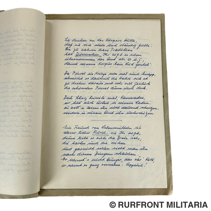 Bierzeitung kameradschaftsabend des Uffz-Korps des 6./569 Saint Chamas/Rivesaltes France 1943.