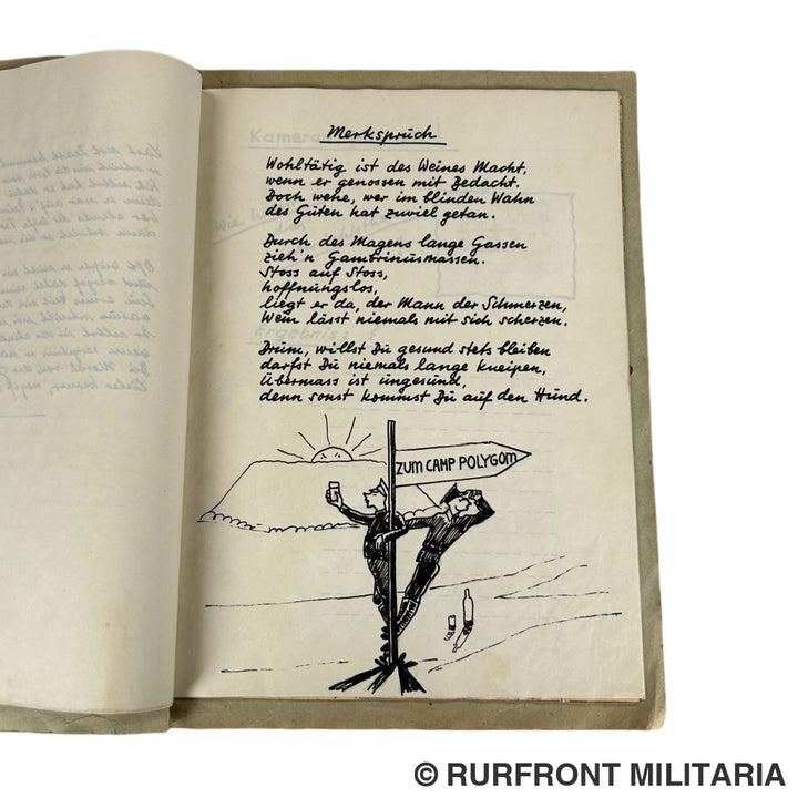 Bierzeitung kameradschaftsabend des Uffz-Korps des 6./569 Saint Chamas/Rivesaltes France 1943.