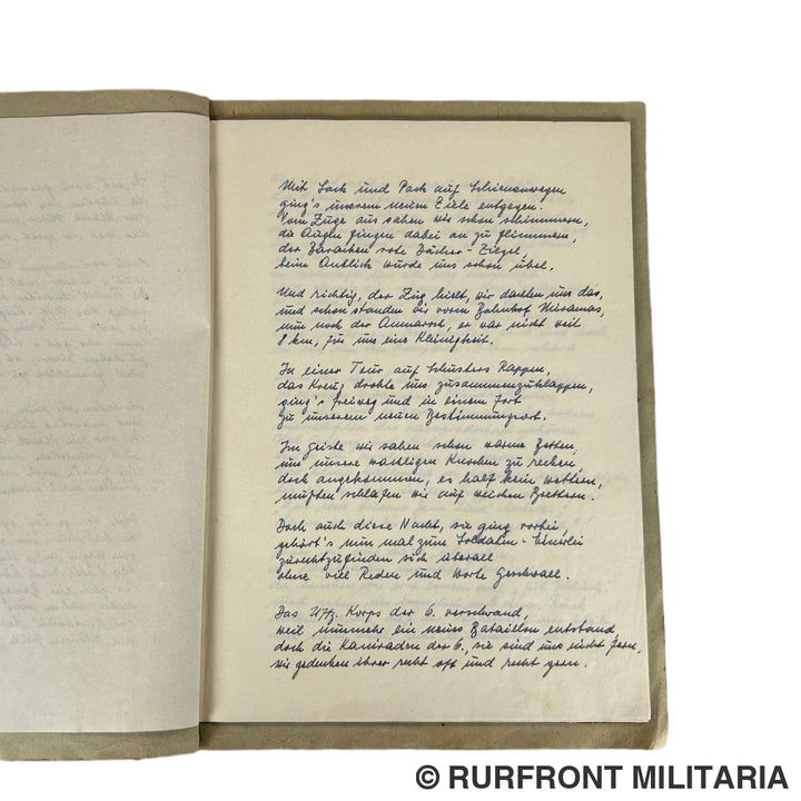 Bierzeitung kameradschaftsabend des Uffz-Korps des 6./569 Saint Chamas/Rivesaltes France 1943.