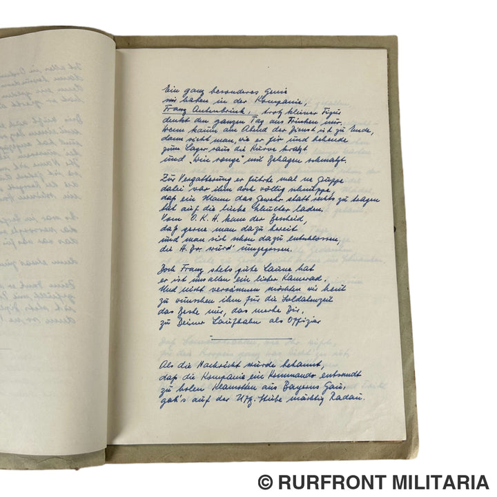 Bierzeitung kameradschaftsabend des Uffz-Korps des 6./569 Saint Chamas/Rivesaltes France 1943.