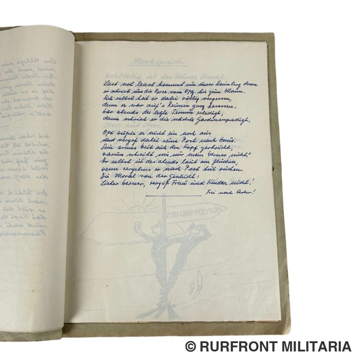 Bierzeitung kameradschaftsabend des Uffz-Korps des 6./569 Saint Chamas/Rivesaltes France 1943.