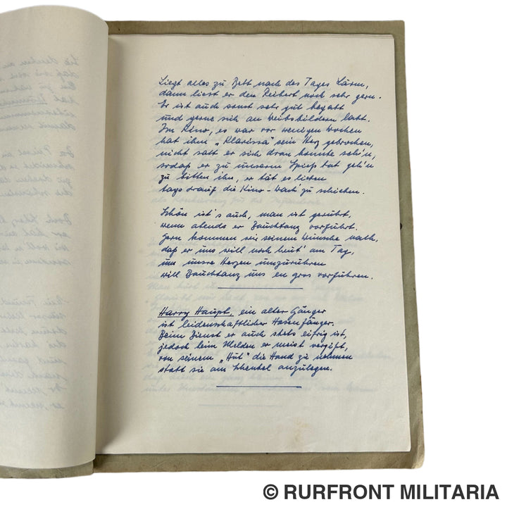 Bierzeitung kameradschaftsabend des Uffz-Korps des 6./569 Saint Chamas/Rivesaltes France 1943.