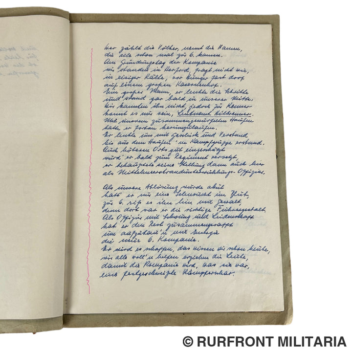 Bierzeitung kameradschaftsabend des Uffz-Korps des 6./569 Saint Chamas/Rivesaltes France 1943.