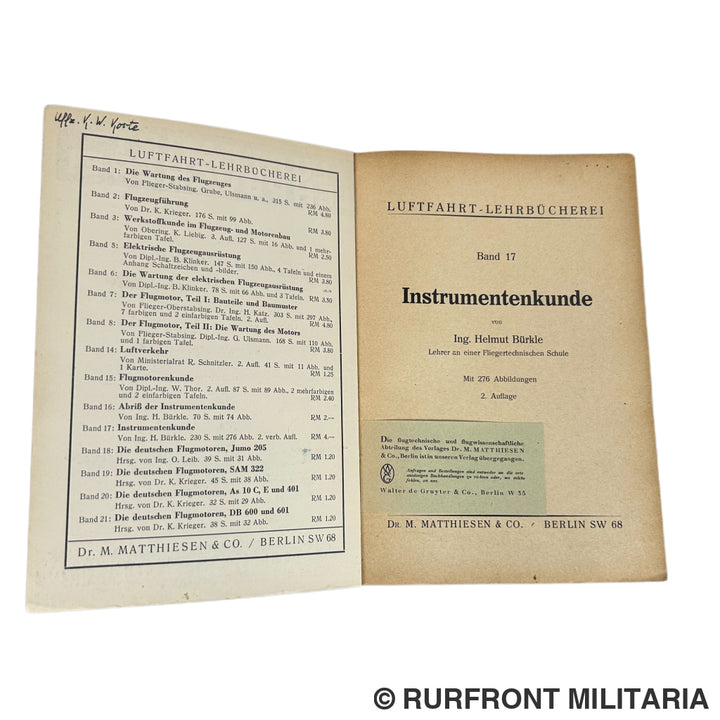 Boek Luftfahrtlehrbucherei Band 17