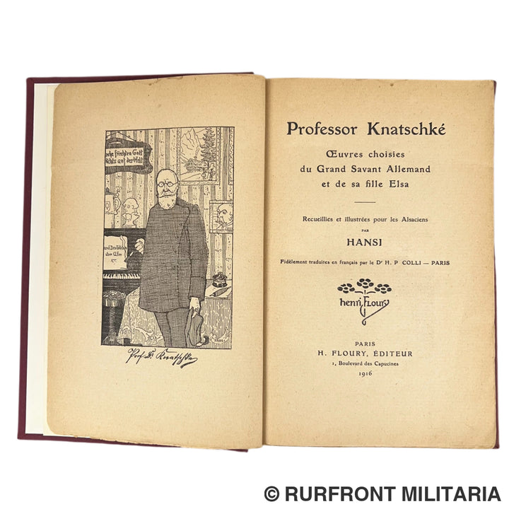 Boek ’Professor Knatschké’ – Édition de Luxe op Papier de Chine (1916)