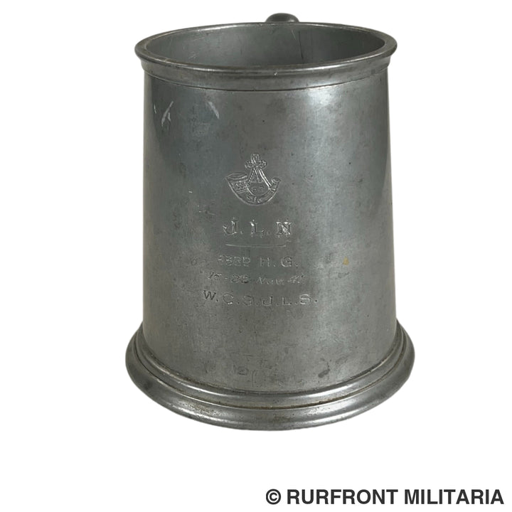 British pewter beer mug 1941