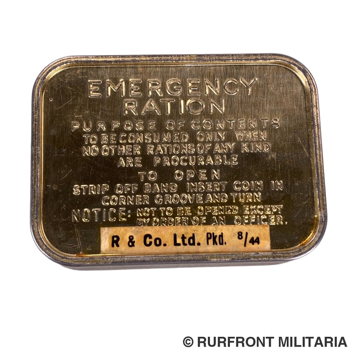 Britse Emergency Ration Tin Ww2