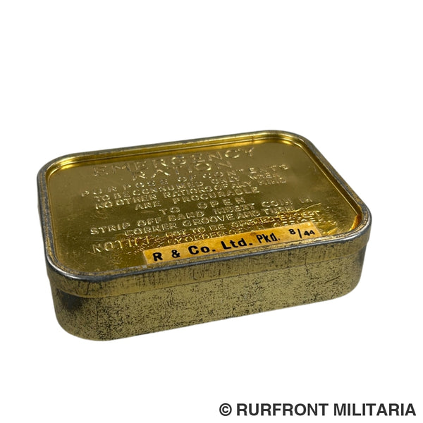 Britse Emergency Ration Tin Ww2