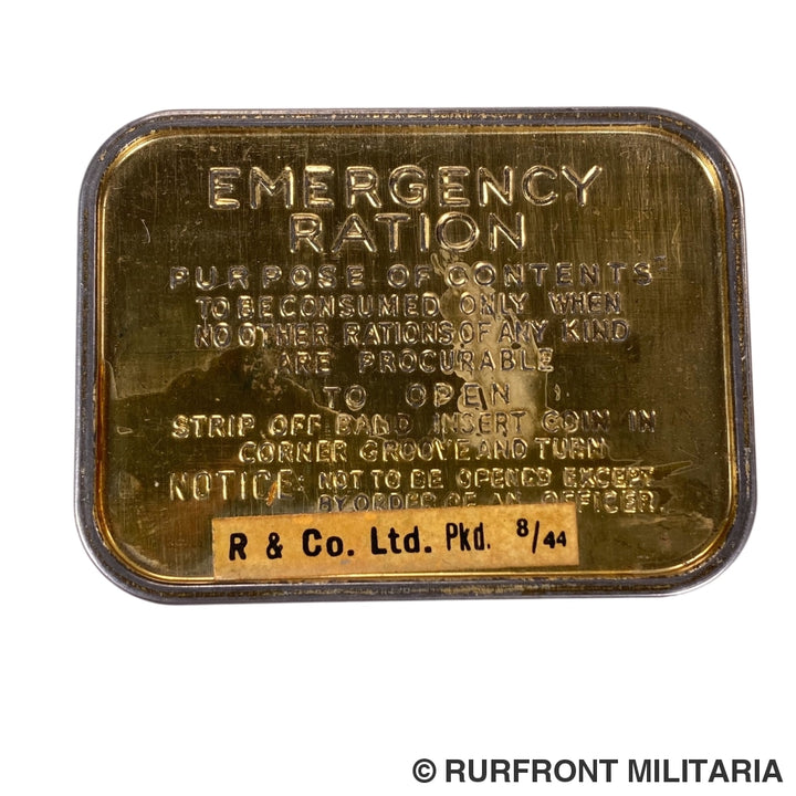 Britse Emergency Ration Tin Ww2