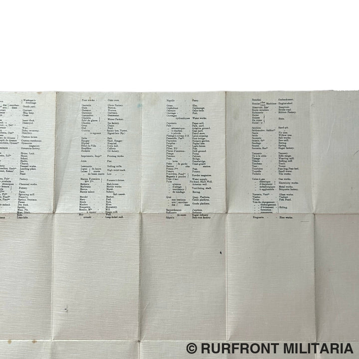 Britse Wo1 Trench Map 1916