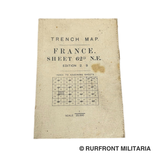 Britse Wo1 Trench Map 1916