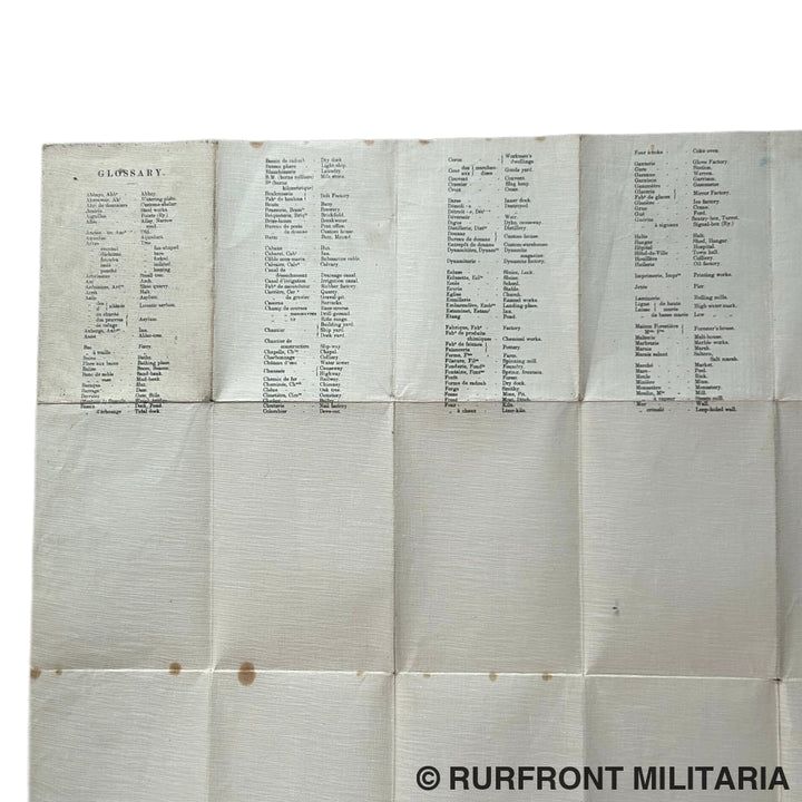 Britse Wo1 Trench Map 1916