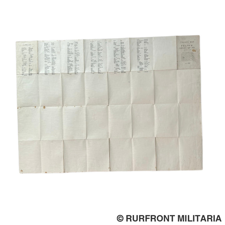 Britse Wo1 Trench Map 1916