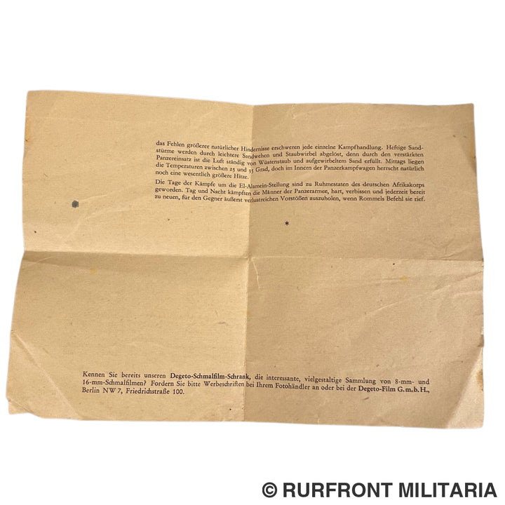 Degeto folge 39 weltspiegel 16mm film 1942 Luftangriffe auf Malta und Kämpfe and der El alamein Front