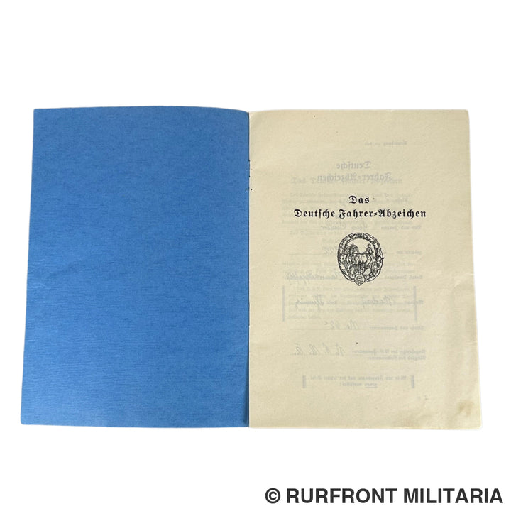 Deutsche Fahrer en Reiter Abzeichen set met oorkondes op naam van Heinz Fiedler