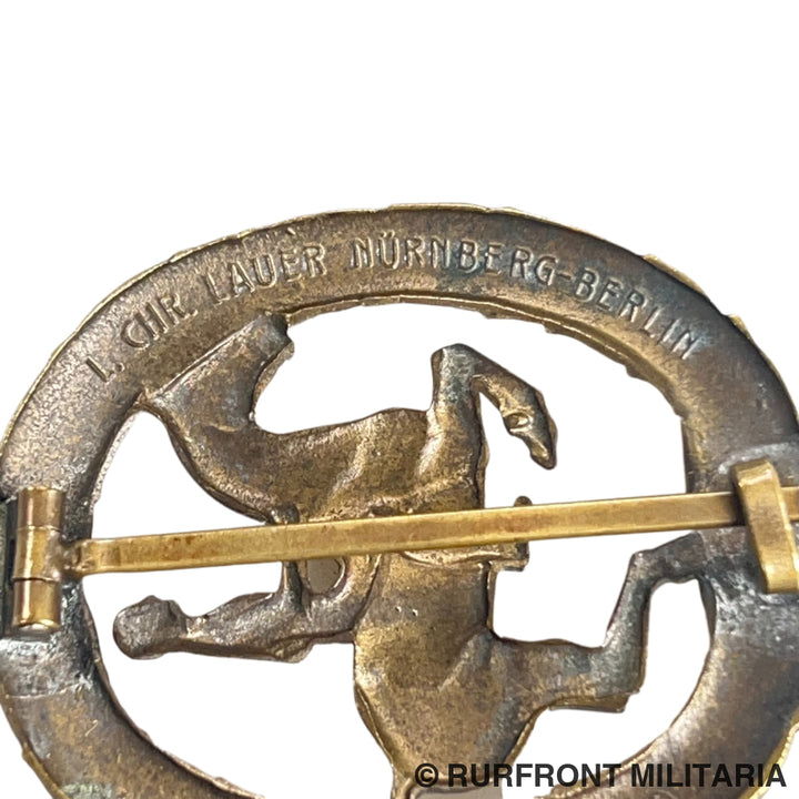 Deutsches Reiterabzeichen in Bronze Lauer