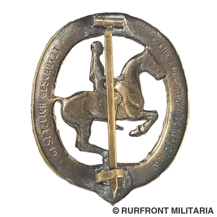 Deutsches Reiterabzeichen in Bronze Lauer