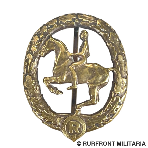 Deutsches Reiterabzeichen in Bronze Lauer