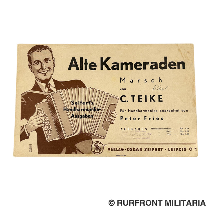 Duits muziekarrangement Alte kameraden 1938