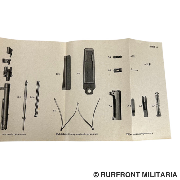 Duitse Schusswaffen 98 handleiding 1935 zeldzaam!