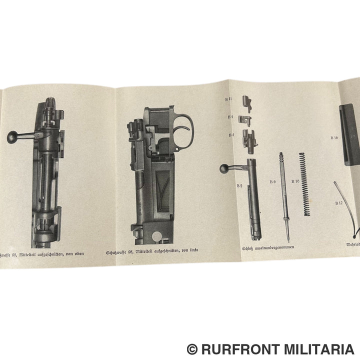 Duitse Schusswaffen 98 handleiding 1935 zeldzaam!
