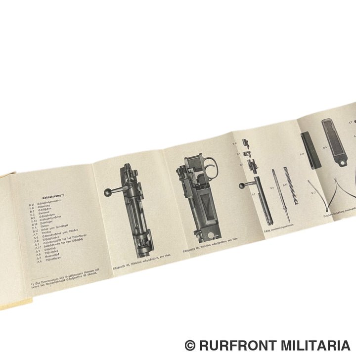 Duitse Schusswaffen 98 handleiding 1935 zeldzaam!