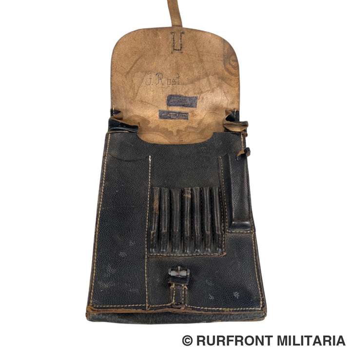 Duitse Wehrmacht m35 Kaartentas zwarte variant.