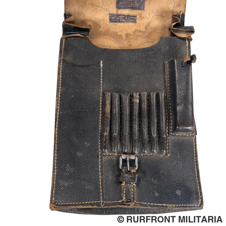 Duitse Wehrmacht m35 Kaartentas zwarte variant.