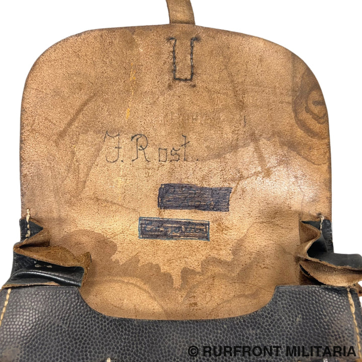 Duitse Wehrmacht m35 Kaartentas zwarte variant.