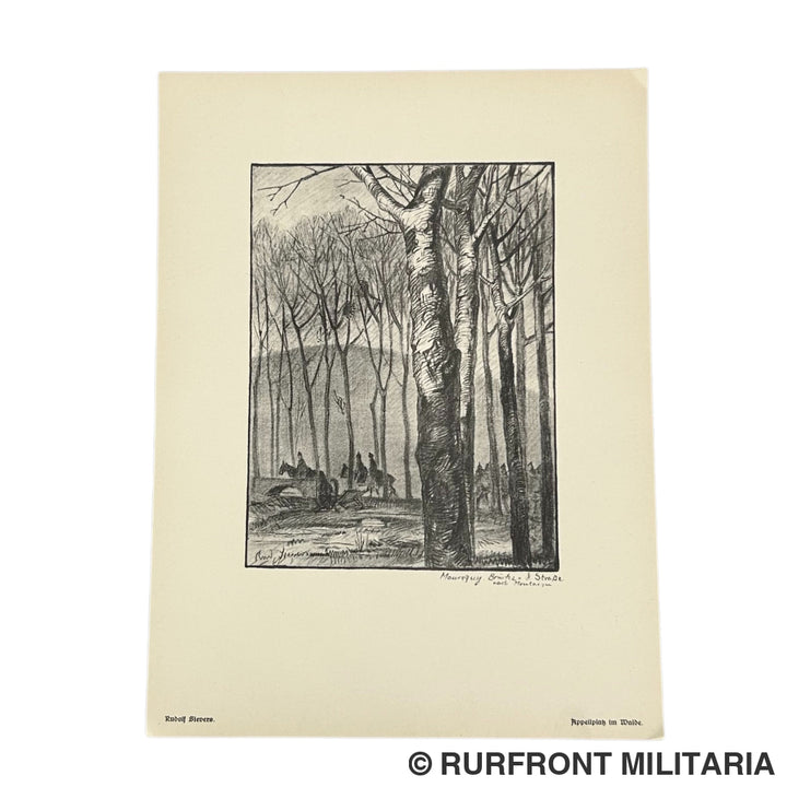 Duitse Wo1 Bildermappe Frankreich 1915 Rudolf Sievers