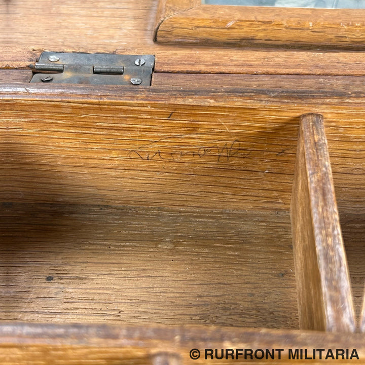 Duitse wo1 houten schmuck herinnerings kist