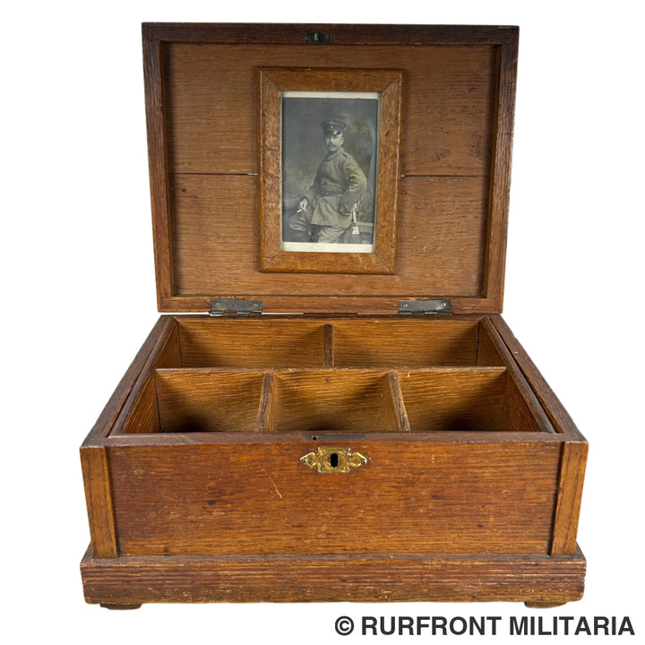 Duitse wo1 houten schmuck herinnerings kist