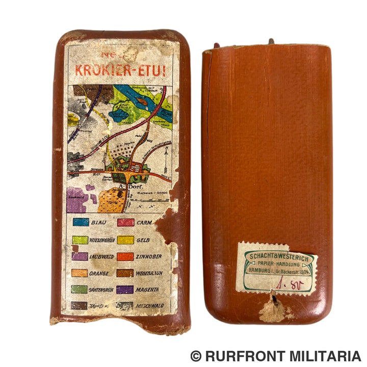 Duitse wo1 Krokier Etui Johann Faber no. 3144