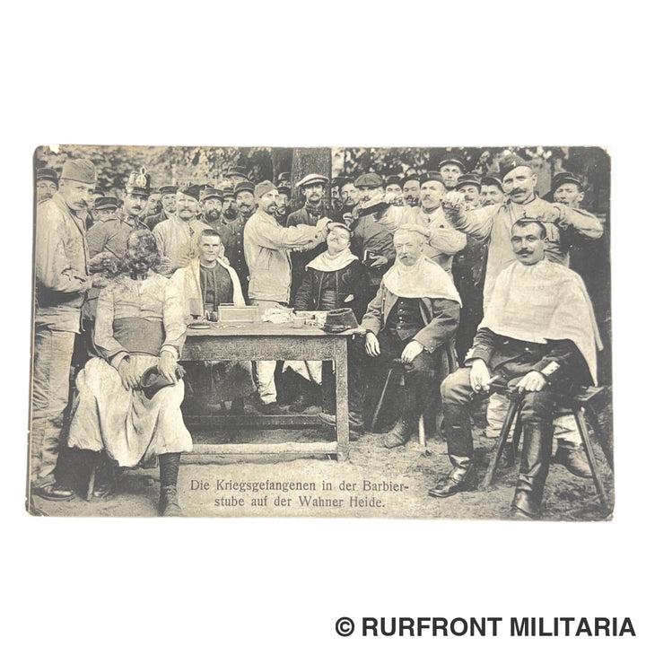 Feldpost 1914 – Kriegsgefangene Barbierstube Wahner Heide (Schiessplatz Wahn)