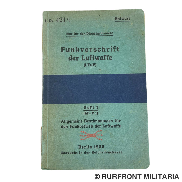 Funkvorschrift Der Luftwaffe Heft 1 Allgemeine Bestimmungen Für Den Funkbetrieb Luftwaffe Legion