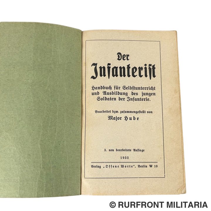 Handbuch Der Infanterist 1932