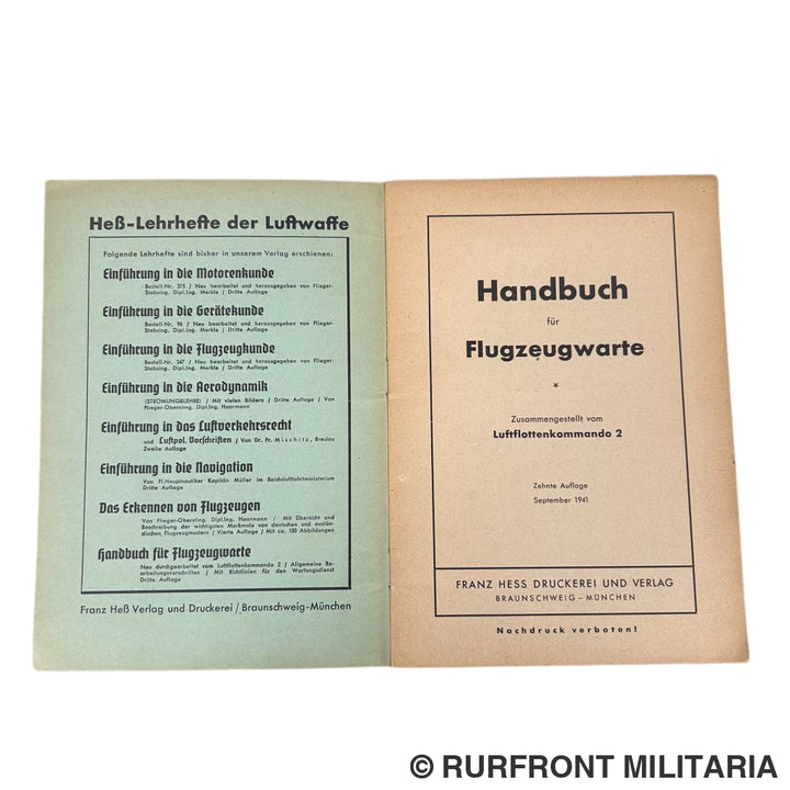 Handbuch für Flugzeugwarte 1941