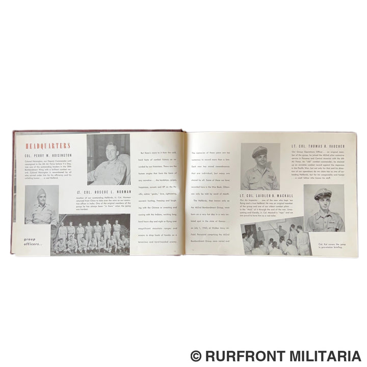 Hellbird war Book 1945 gesigneerd door colonel F. Kalberer very rare!