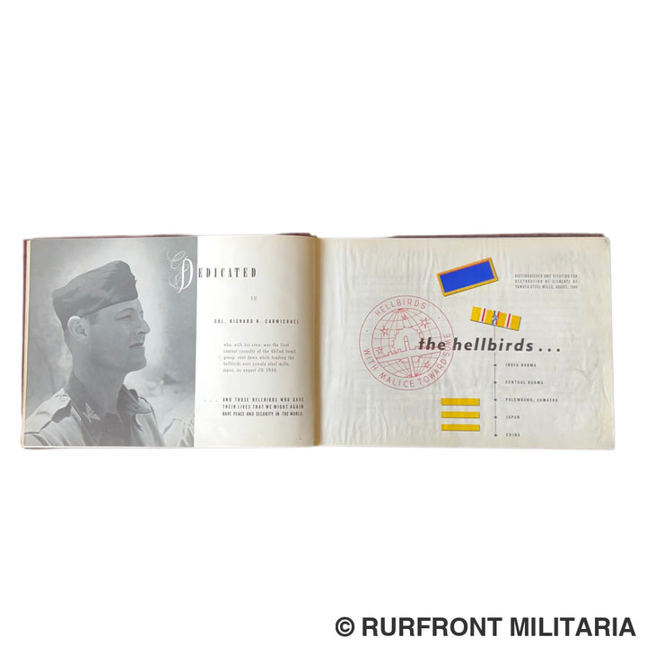 Hellbird war Book 1945 gesigneerd door colonel F. Kalberer very rare!